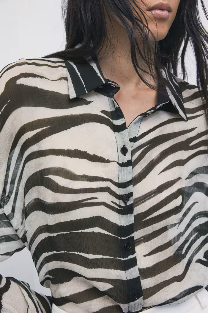 CAMICIA TRASPARENTE ZEBRATA PATRIZIA PEPE