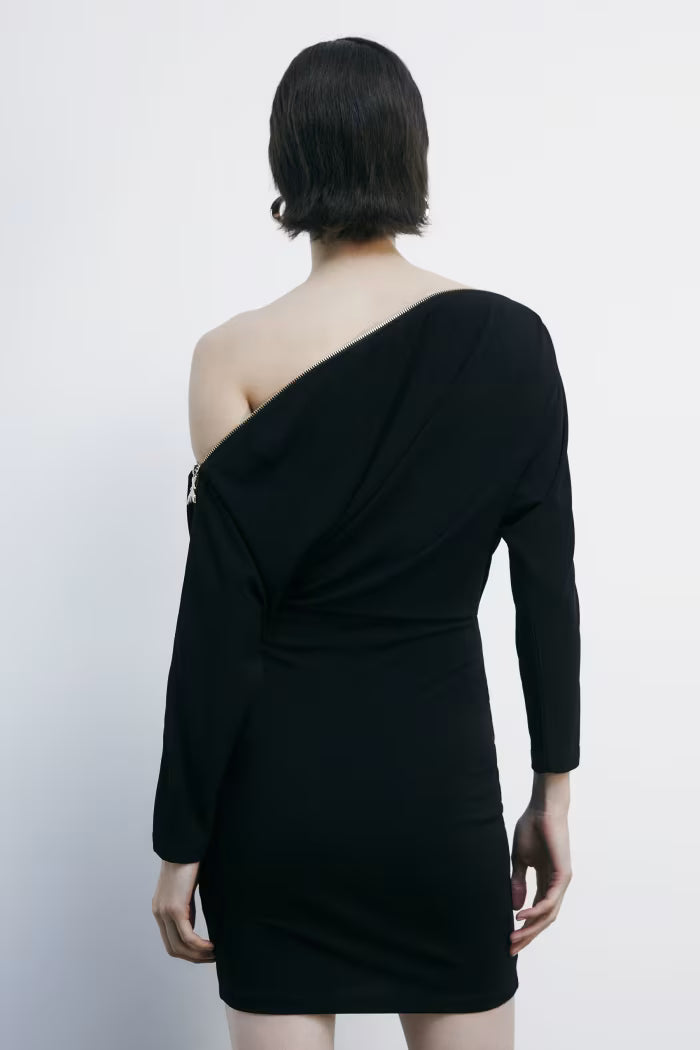 Abito mini full zip in jersey stretch Patrizia Pepe
