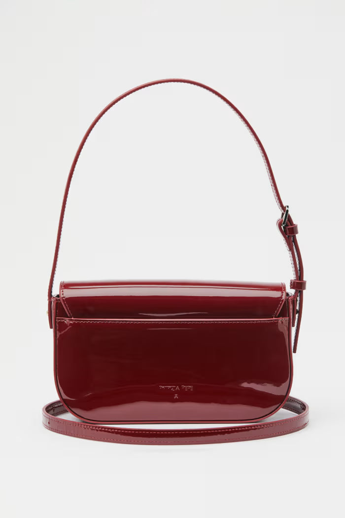 Borsa a spalla "ESSENTIAL" Fly in pelle verniciata Patrizia Pepe