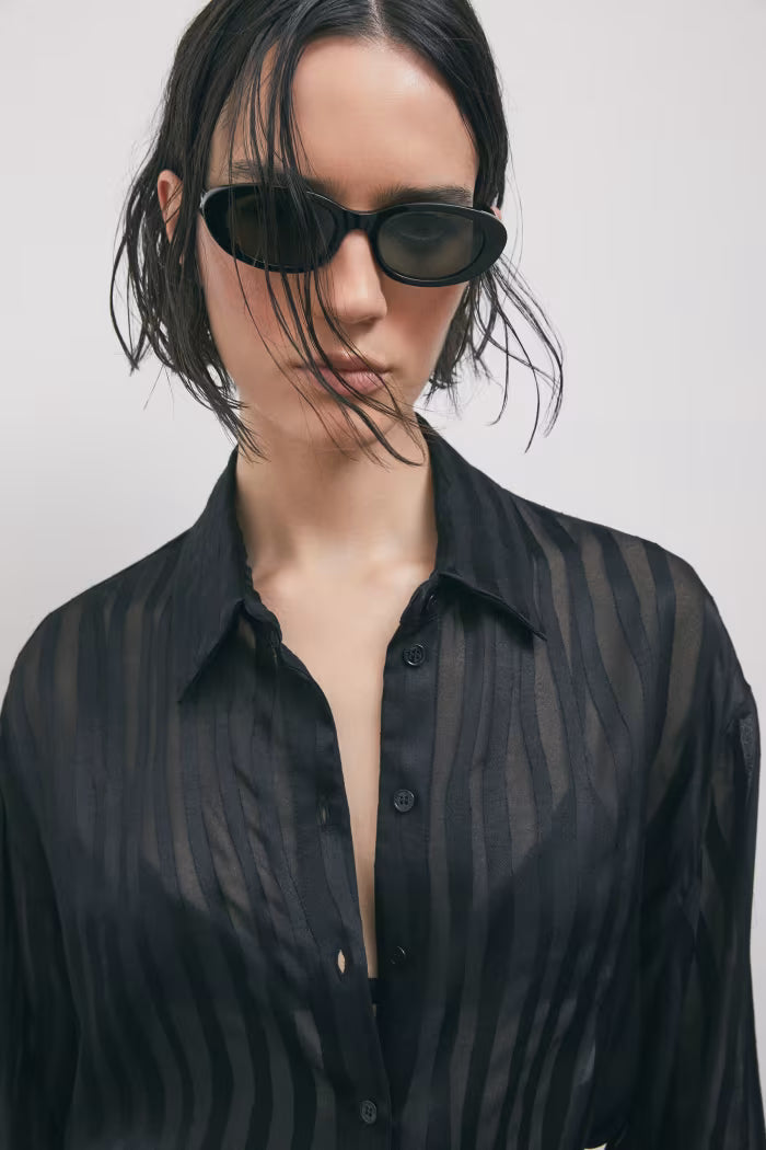 CAMICIA OVERSIZE TRASPARENTE PATRIZIA PEPE