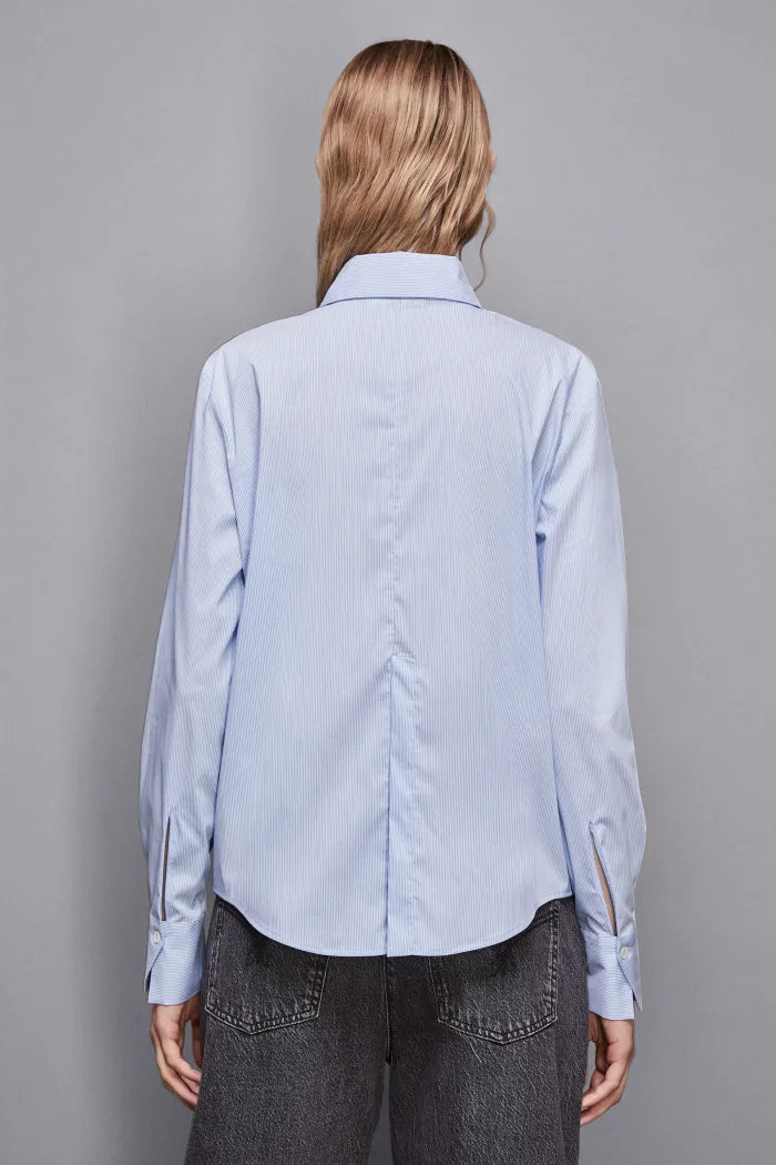 Camicia a righe con spacco su retro Patrizia Pepe