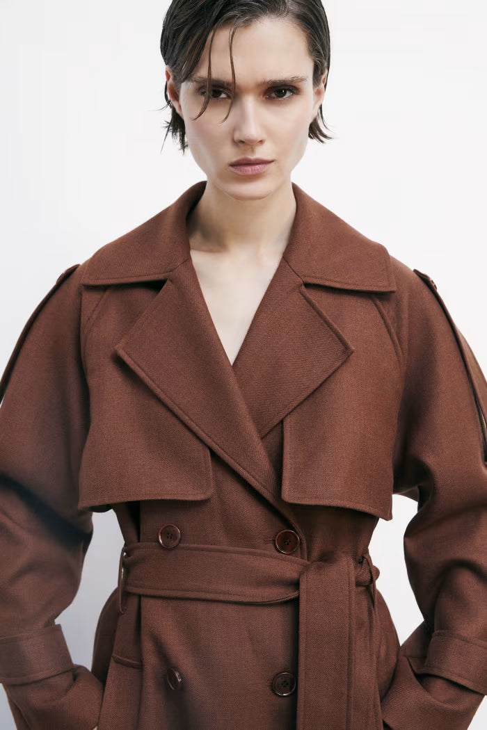 Cappotto trench in lana Patrizia Pepe