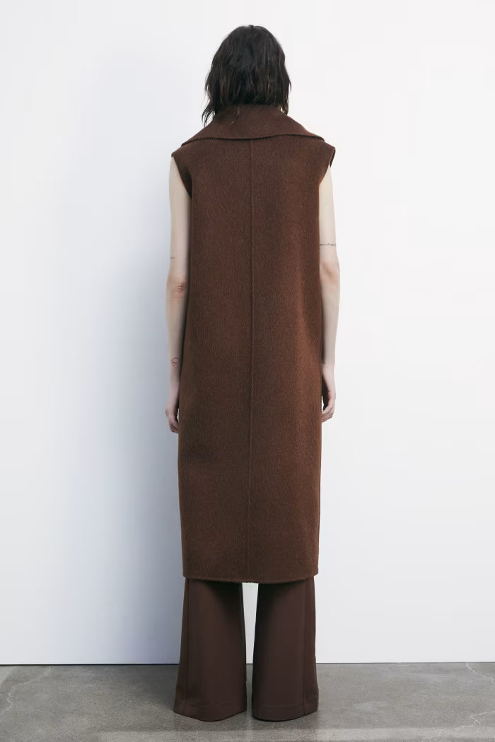 Cappotto smanicato in lana e alpaca Patrizia Pepe