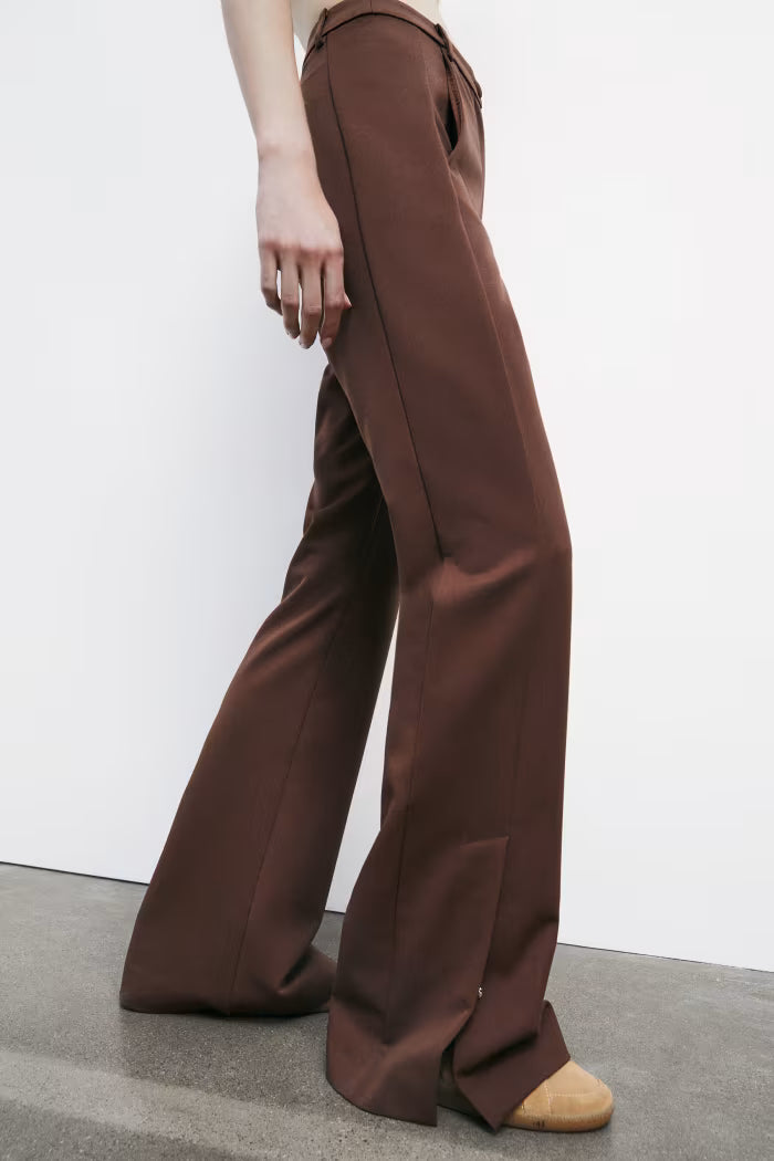 Pantaloni flare con spacco Patrizia Pepe