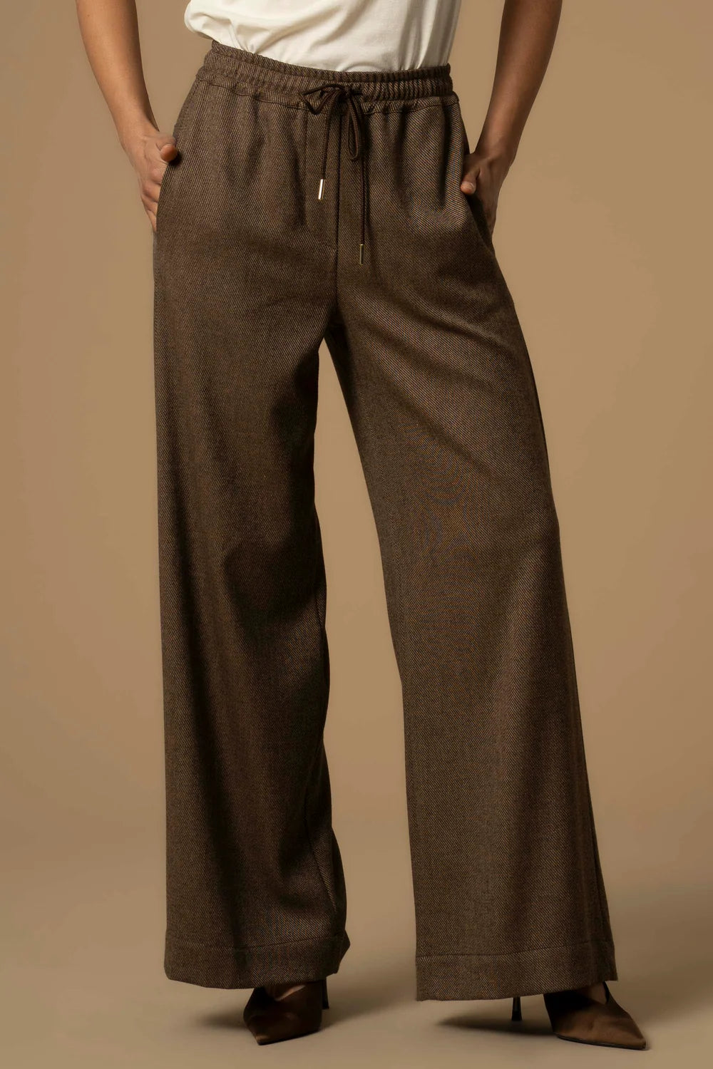 Pantaloni wide leg con coulisse Kocca