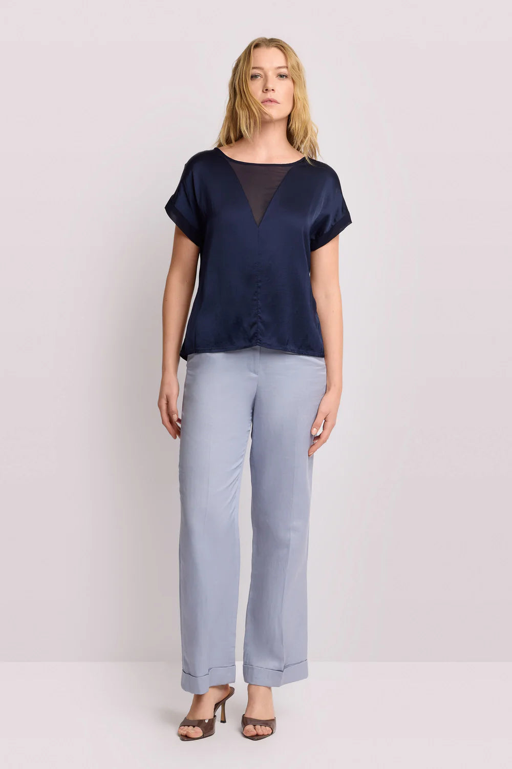 Blusa con inserto Kocca