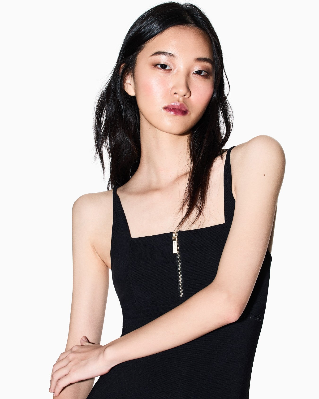 Abito midi in tessuto tecnico Armani Exchange