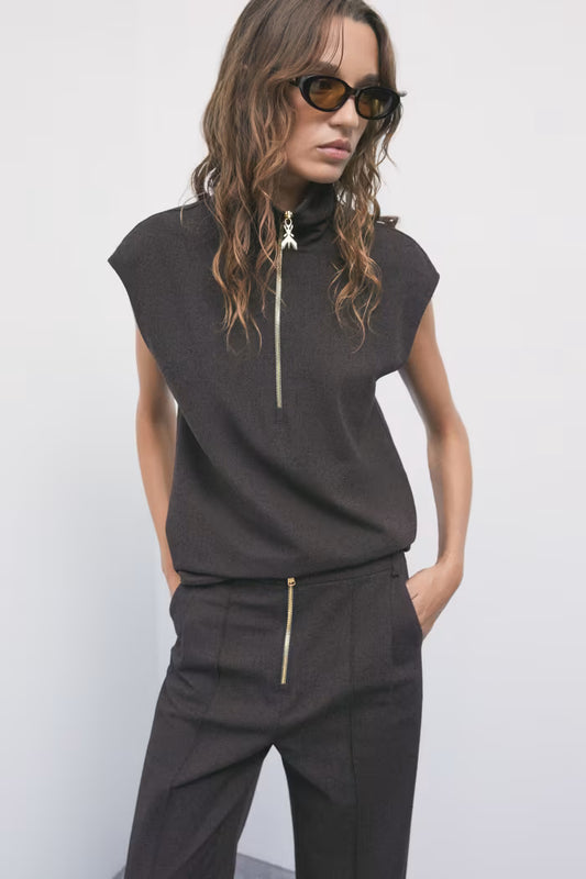 GILET STRUTTURATO IN BOUCLÈ PATRIZIA PEPE