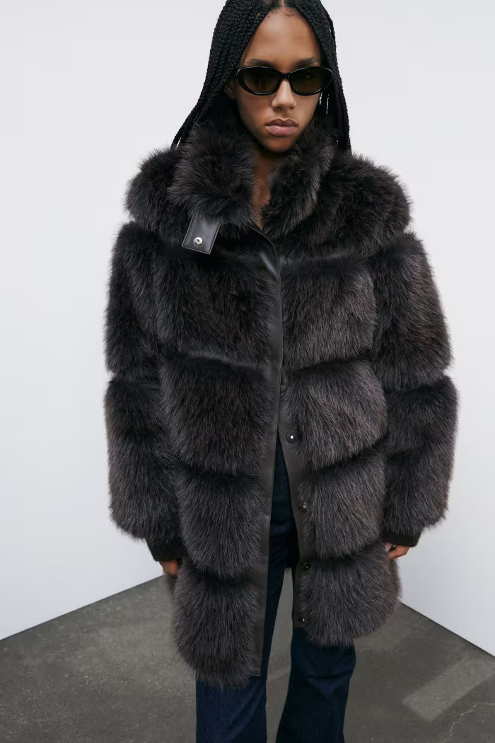 Giubbotto fluffy midi Patrizia Pepe