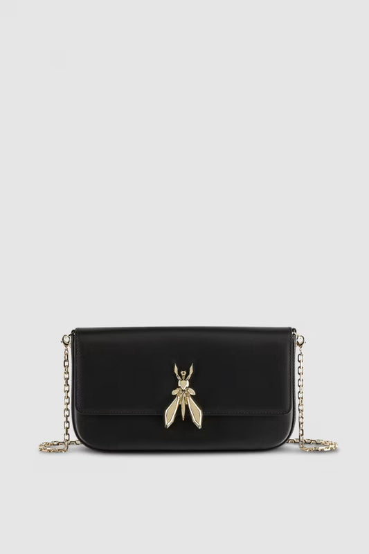 Borsa Fly in pelle con catena Patrizia Pepe
