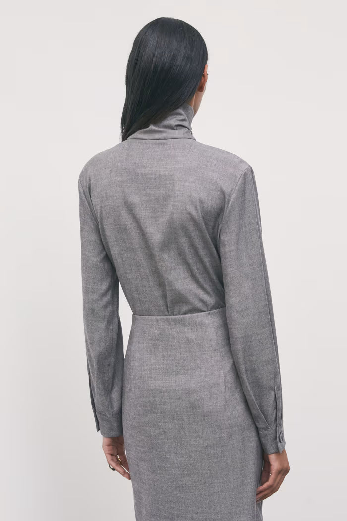 BLUSA IN FLANELLA A COLLO ALTO PATRIZIA PEPE