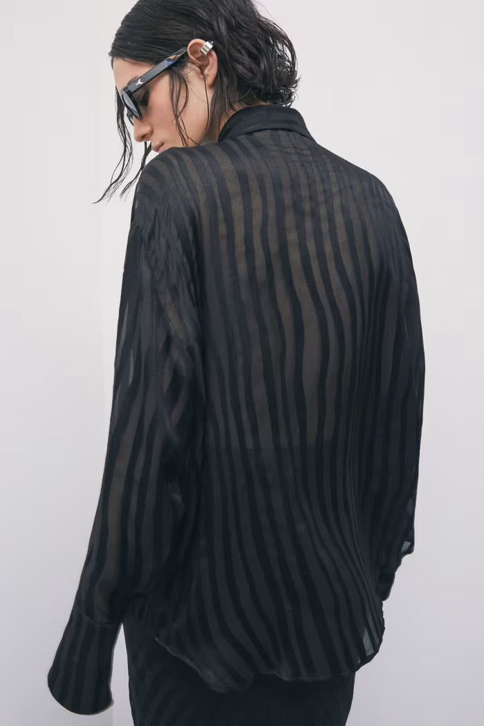 CAMICIA OVERSIZE TRASPARENTE PATRIZIA PEPE