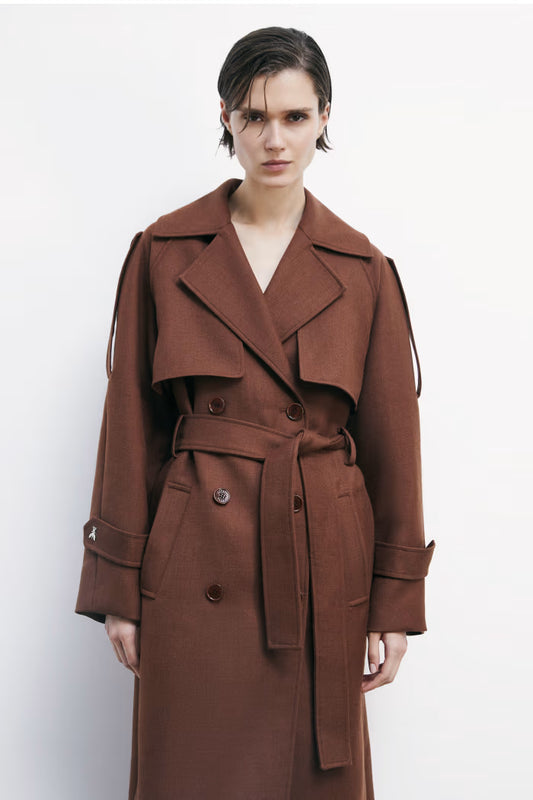 Cappotto trench in lana Patrizia Pepe
