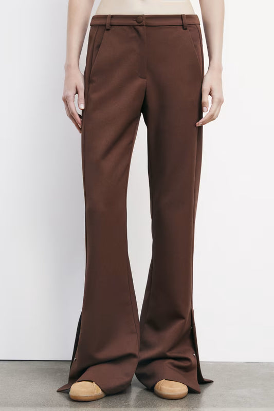 Pantaloni flare con spacco Patrizia Pepe