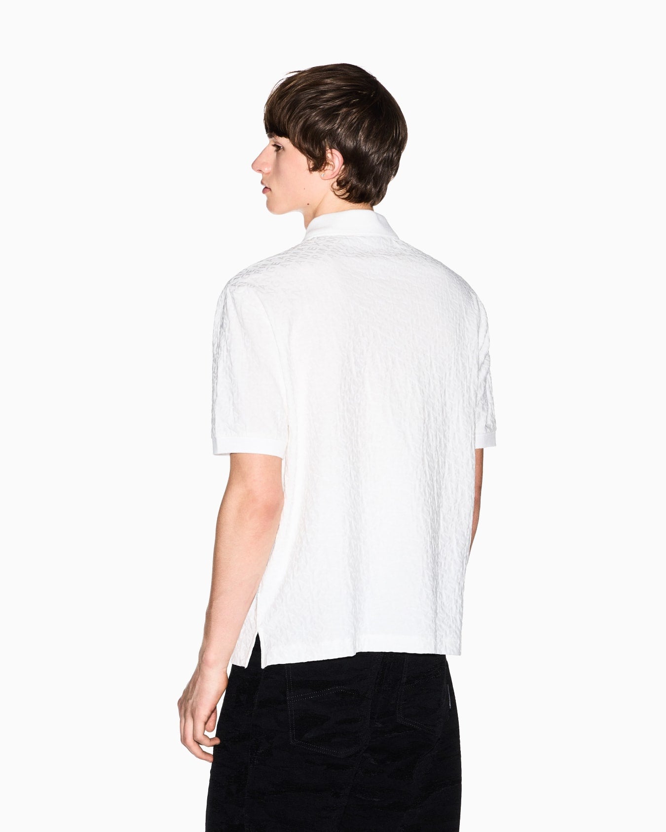 Polo Jacquard in Cotone Mercerizzato Armani Exchange