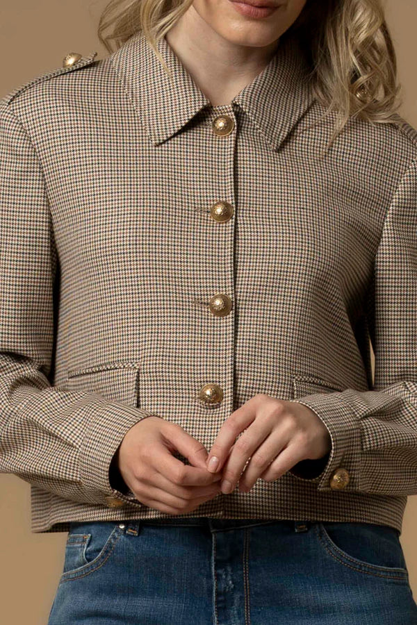 Giacca corta con colletto Kocca