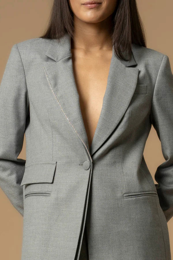 Giacca monopetto con strass Kocca