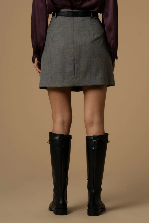 Gonna lunga con spacco e cintura