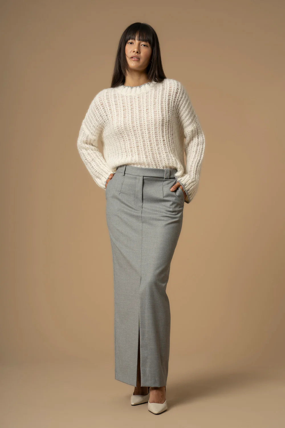 Gonna lunga con piega Kocca