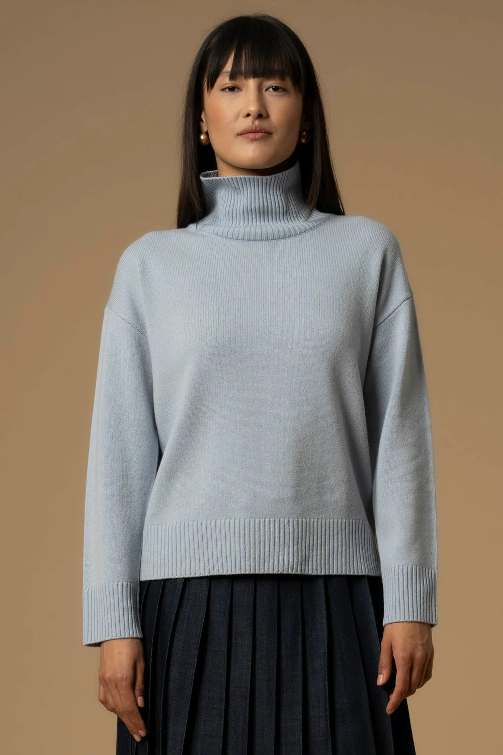 Maglia con collo alto a costine Kocca