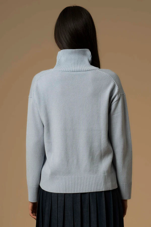 Maglia con collo alto a costine Kocca