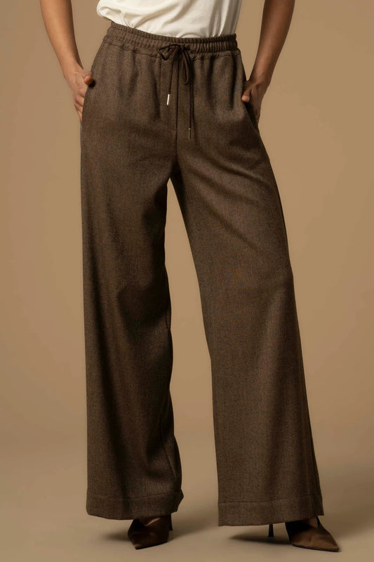 Pantaloni wide leg con coulisse Kocca