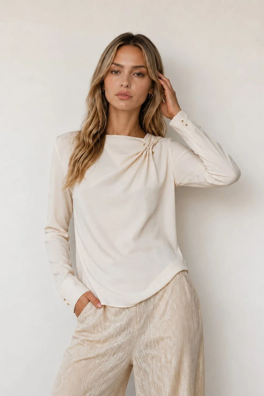 BLUSA A MANICHE LUNGHE KOCCA