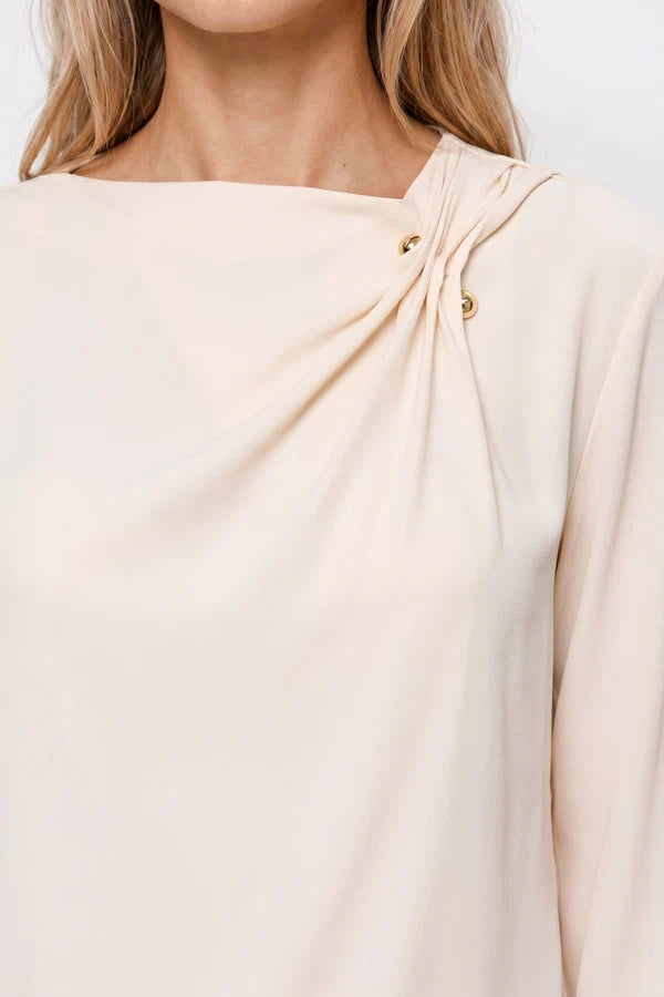 BLUSA A MANICHE LUNGHE KOCCA