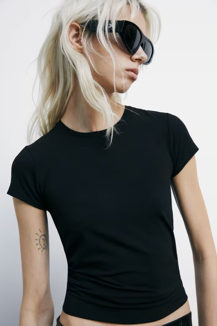 T-shirt girocollo stretch Patrizia Pepe