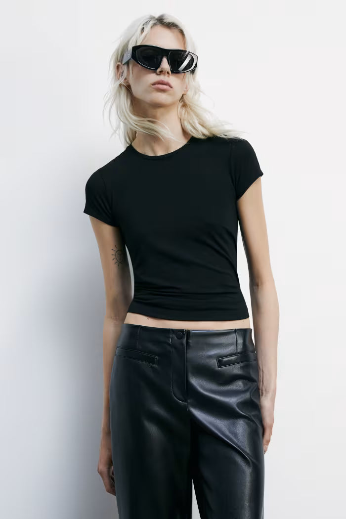 T-shirt girocollo stretch Patrizia Pepe