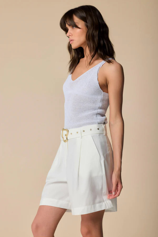 Short ampi con cintura in vita