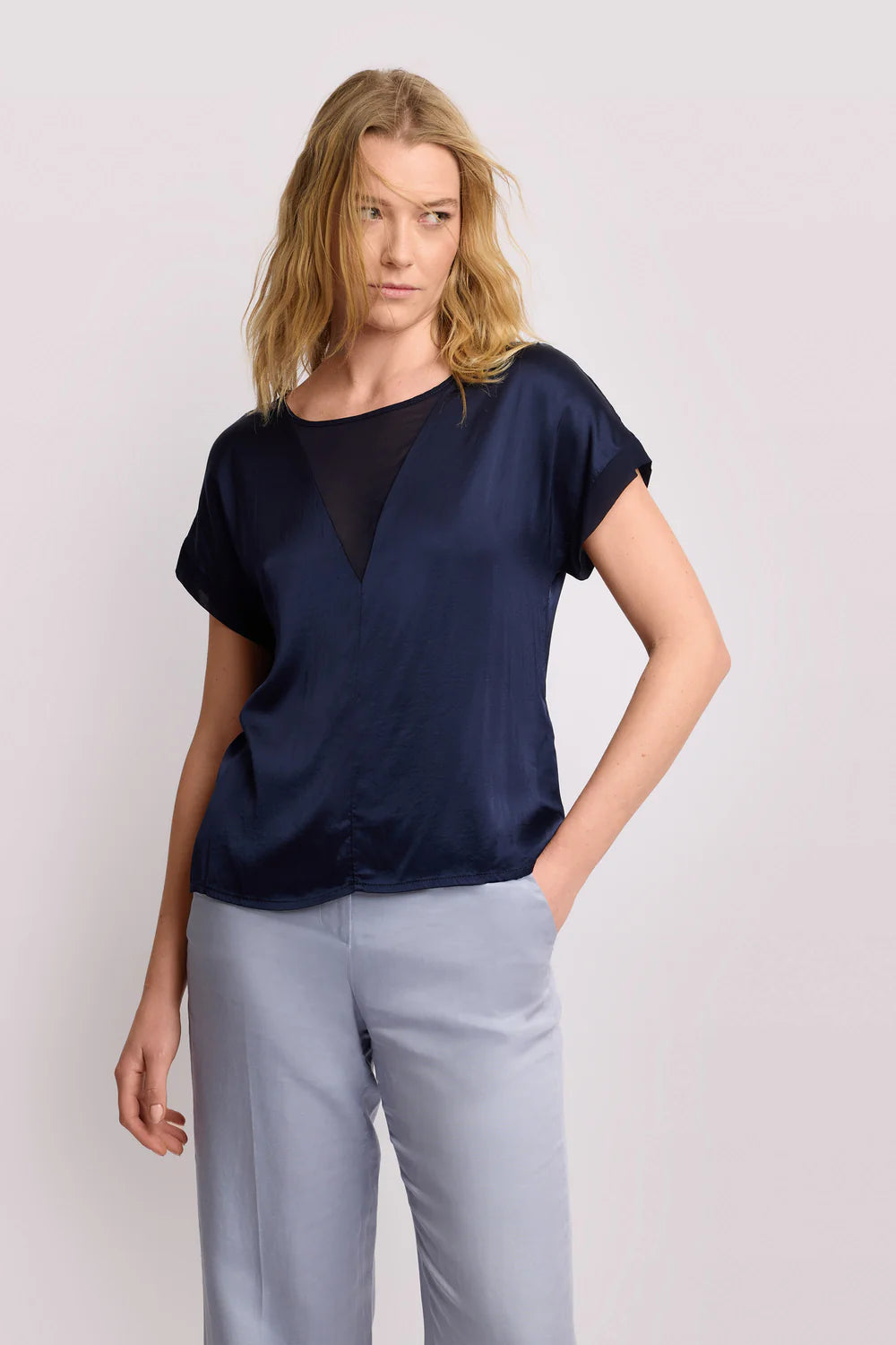 Blusa con inserto Kocca