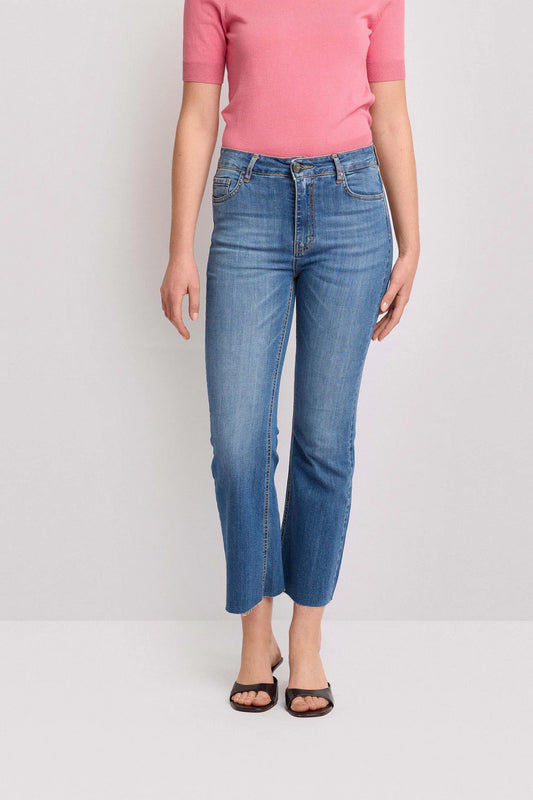 Pantaloni in denim taglio kick flare Kocca
