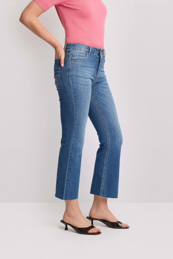 Pantaloni in denim taglio kick flare Kocca