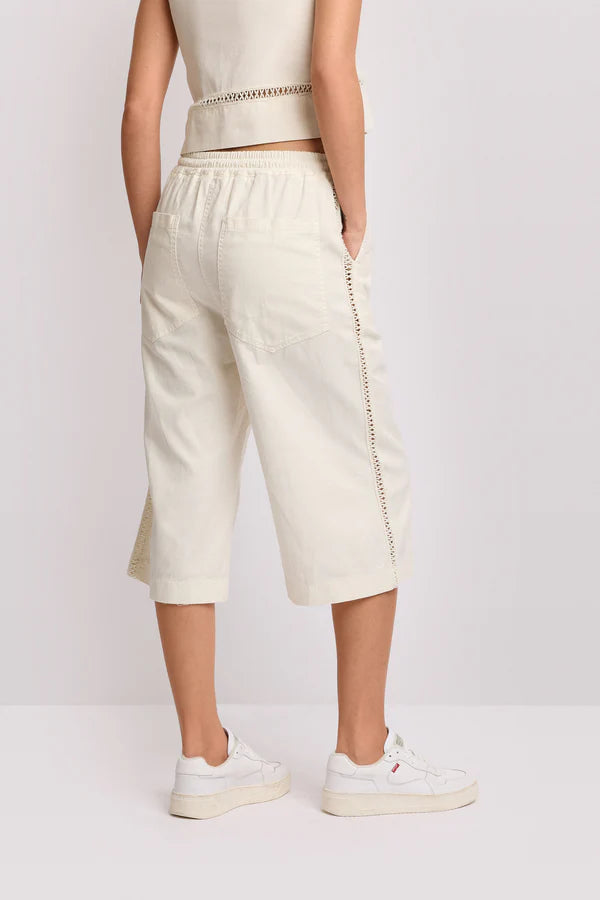 Pantaloni cropped con coulisse Kocca