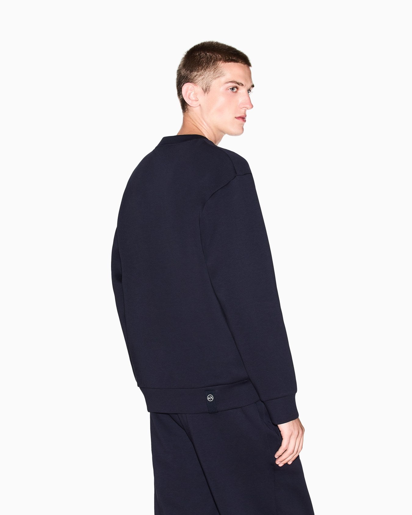 Felpa girocollo con logo Armani Exchange