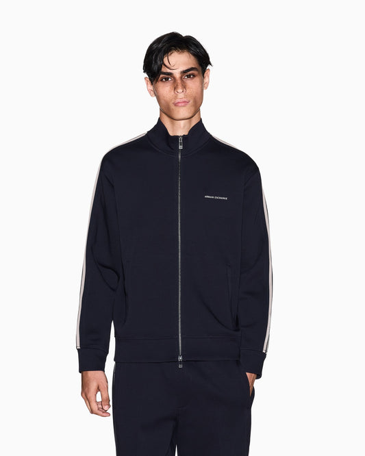 Felpa fullzip con bande a contrasto Armani Exchange
