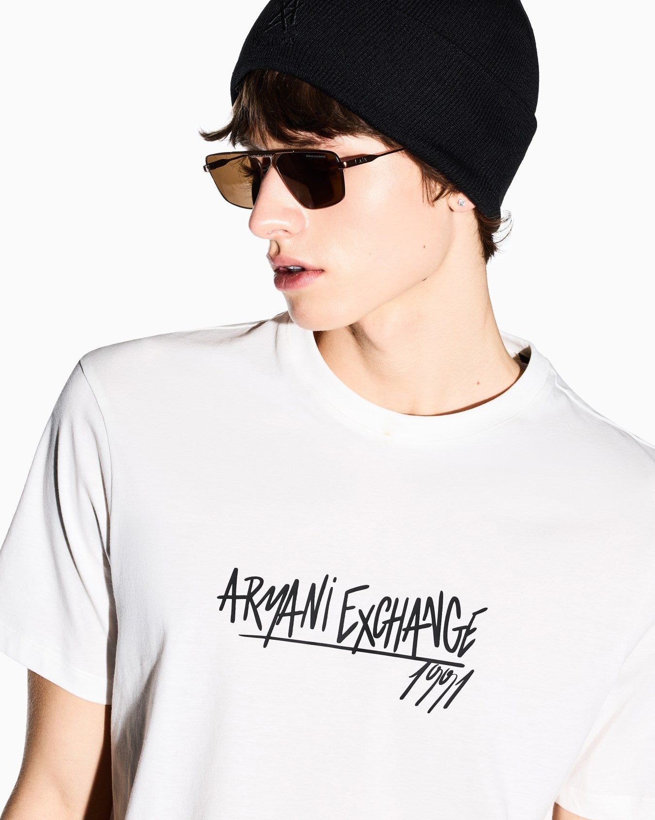 T-shirt Slim Fit in Jersey di Cotone Armani Exchange