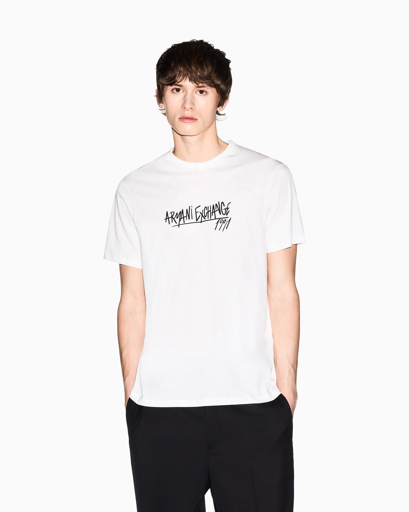 T-shirt Slim Fit in Jersey di Cotone Armani Exchange
