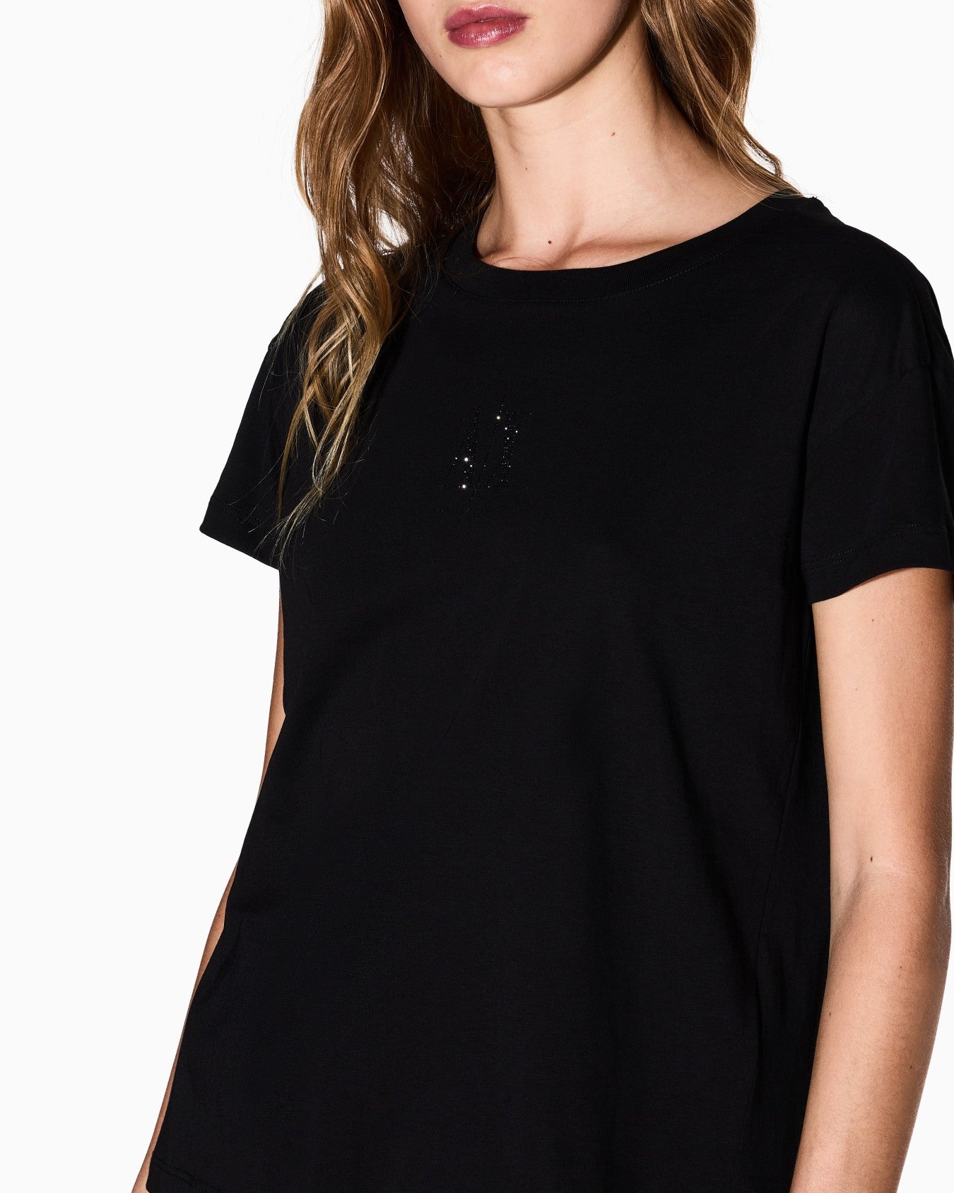 T-shirt boyfriend con logo Icon Armani Exchange