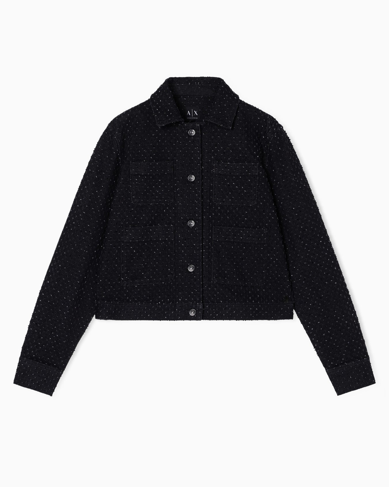 Giacca in denim rigido di cotrone Armani Exchange