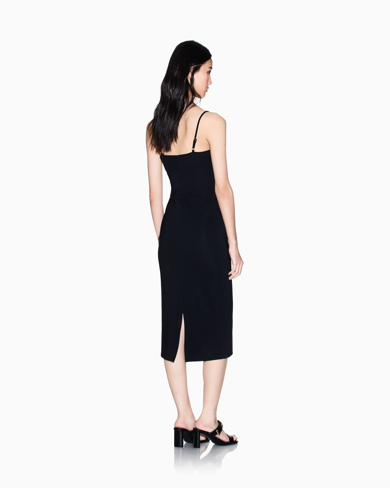 Abito midi in tessuto tecnico Armani Exchange