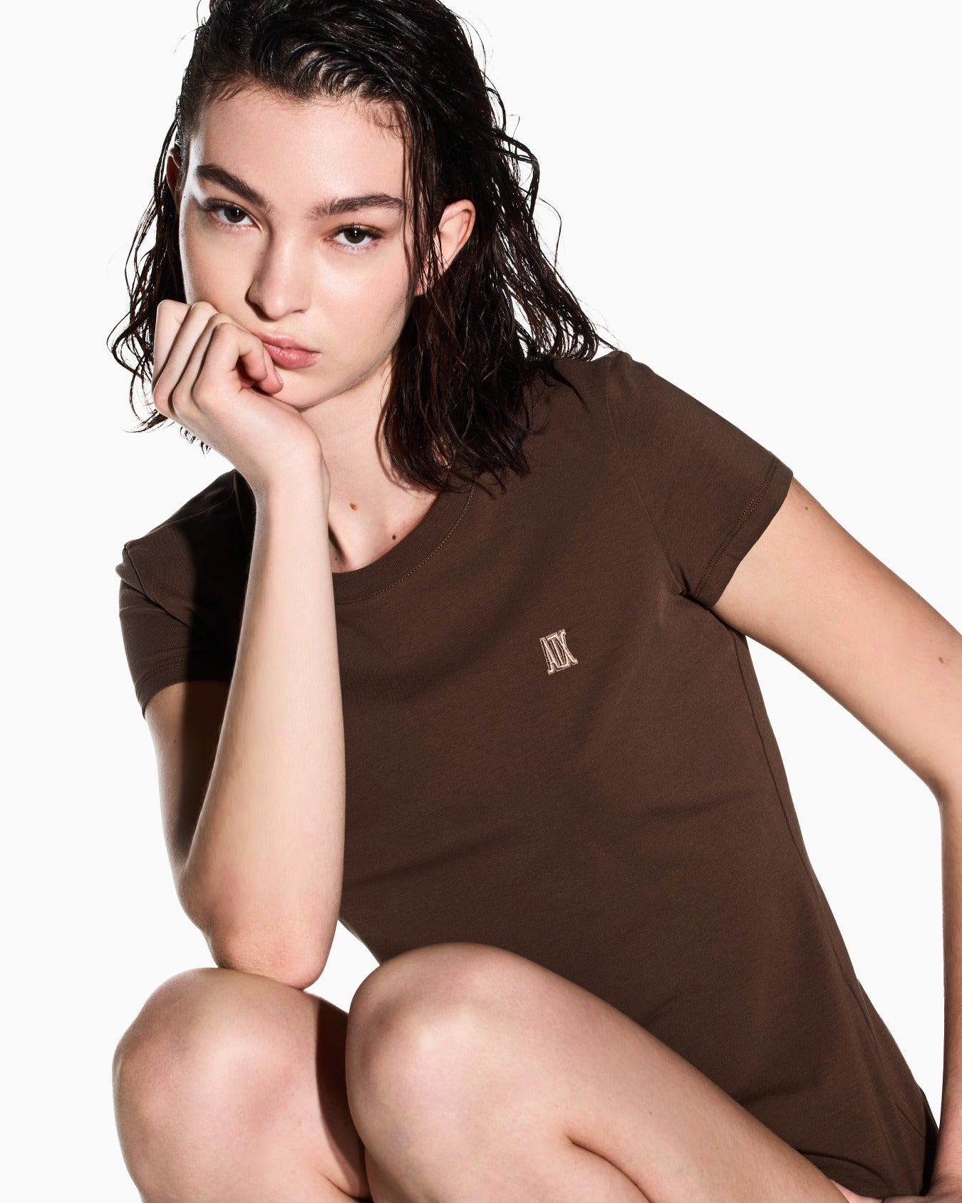 T-shirtslim fit in cotone Armani Exchange