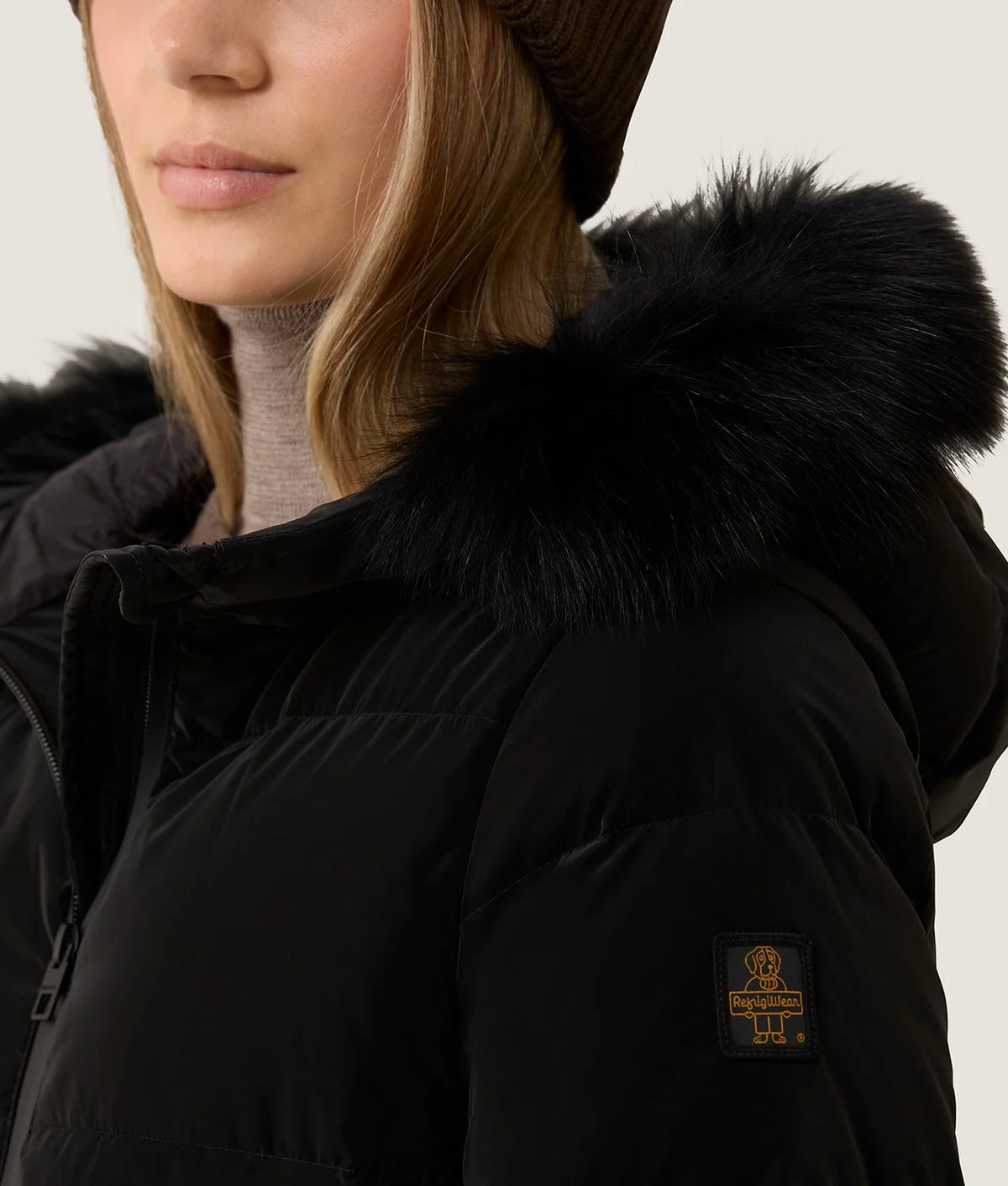 PIUMINO LUNGO CON PELLICCIA REFRIGIWEAR